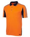 HI VIS S/S ARM TAPE POLO - 6AT4S