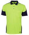 HI VIS CONTRAST PIPING POLO - 6HCP4