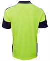HI VIS CONTRAST PIPING POLO - 6HCP4