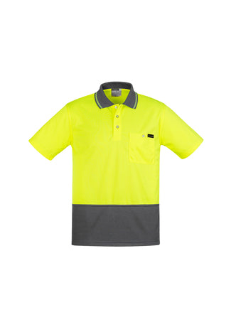 MENS COMFORT BACK S/S POLO - ZH415