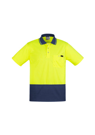 MENS COMFORT BACK S/S POLO - ZH415