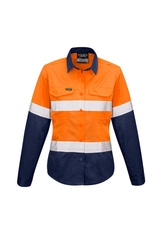 WOMENS RUGGED COOLING TAPED HI VIS SPLICED SHIRT - ZW720
