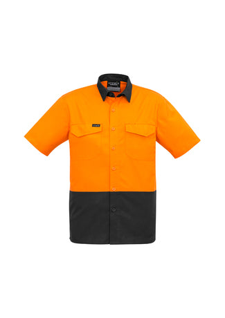 MENS RUGGED COOLING HI VIS SPLICED S/S SHIRT - ZW815